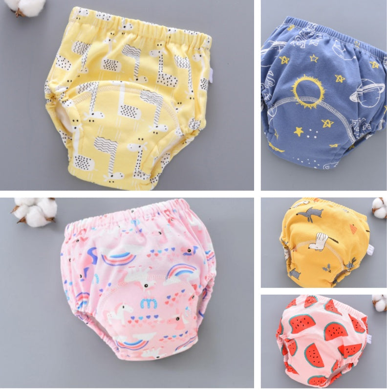 Baby Training Pants Washable 6-layer Gauze Diaper Cover